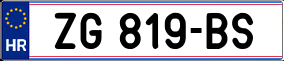 Trailer License Plate